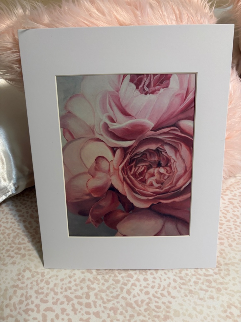 Floral Wall Art Prints — Pink and Cream Botanical Set